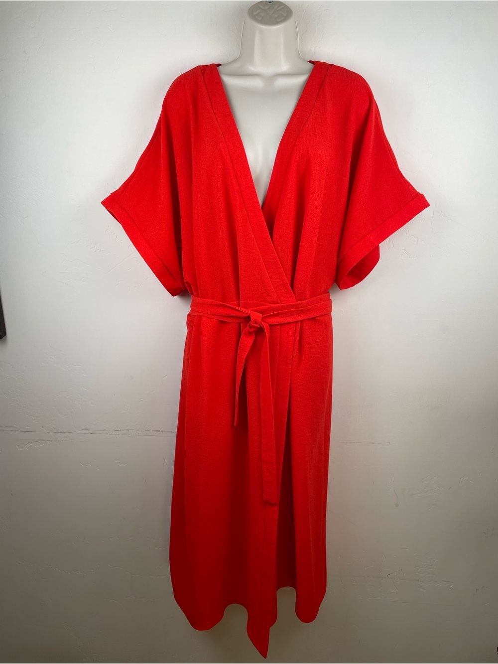ASOS Red Belted Kimono Dress